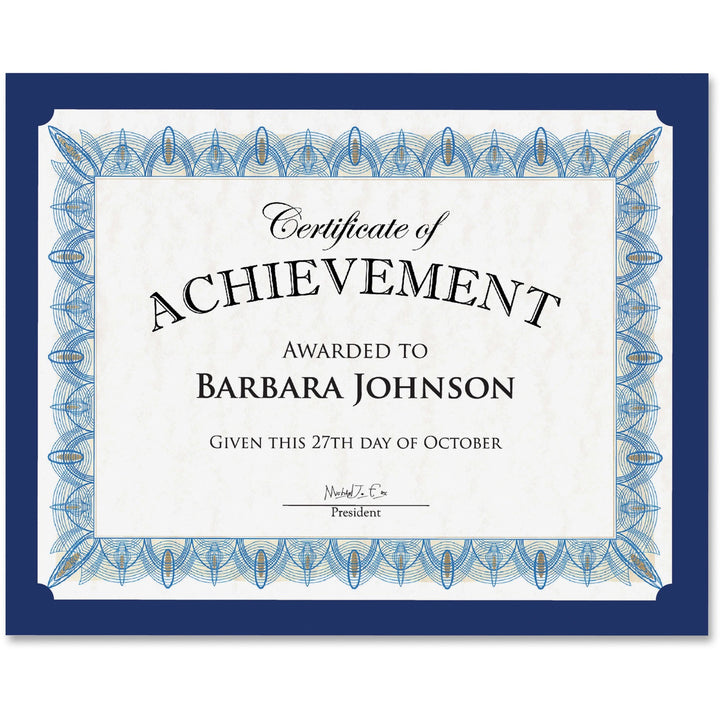 Image of Geographics® Traditional Certificates, 10/PK, Navy