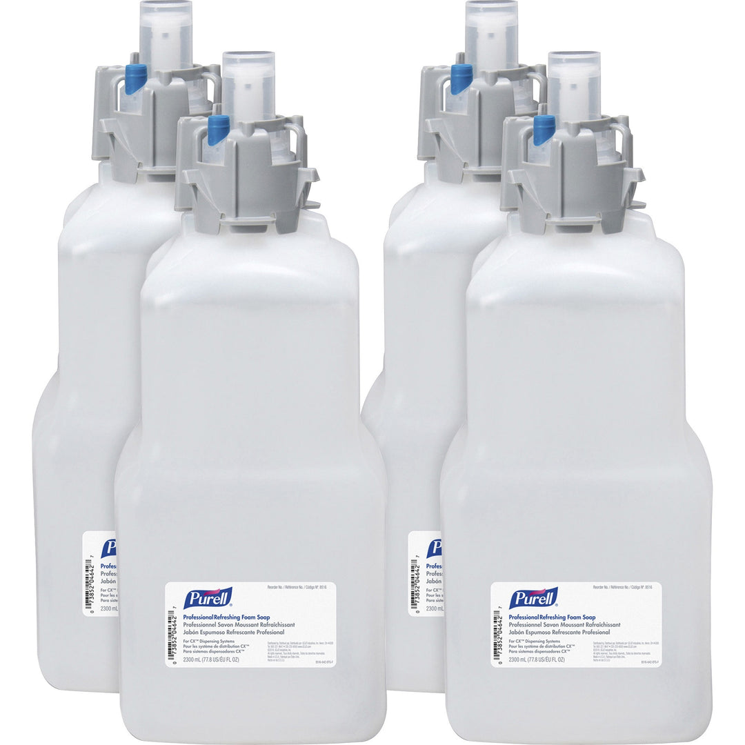 Image of GOJO® Mild Foam Soap, 2.3L Refill, 4/CT, Pomberry/Blue