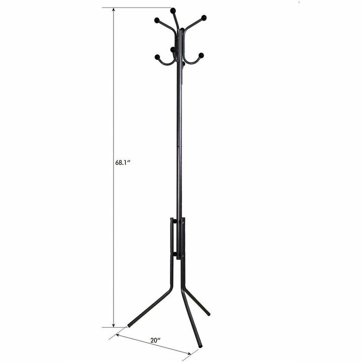 Image of Lorell Coat Rack, 19"x20"x63-2/5", Silver