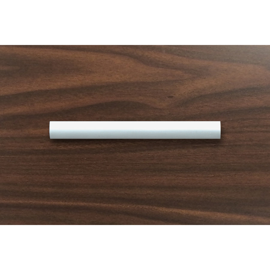 Image of Lorell 34346 Chateau Series Laminate Drawer Modern Pulls, Modern, 5.88" W x 0.63" D x 1.13" Height, Aluminum Alloy, Silver, 2 / Pack