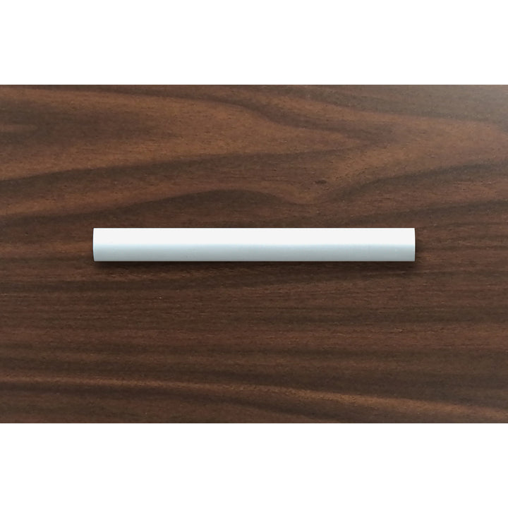 Image of Lorell 34346 Chateau Series Laminate Drawer Modern Pulls, Modern, 5.88" W x 0.63" D x 1.13" Height, Aluminum Alloy, Silver, 2 / Pack