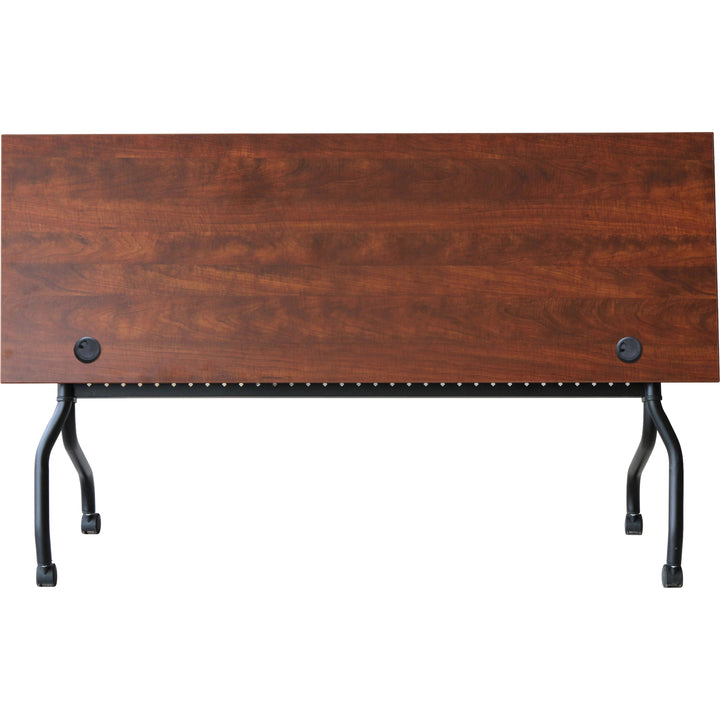 Image of Lorell Training Table, 72"x23-3/5"x29-1/2", Cherry/Black