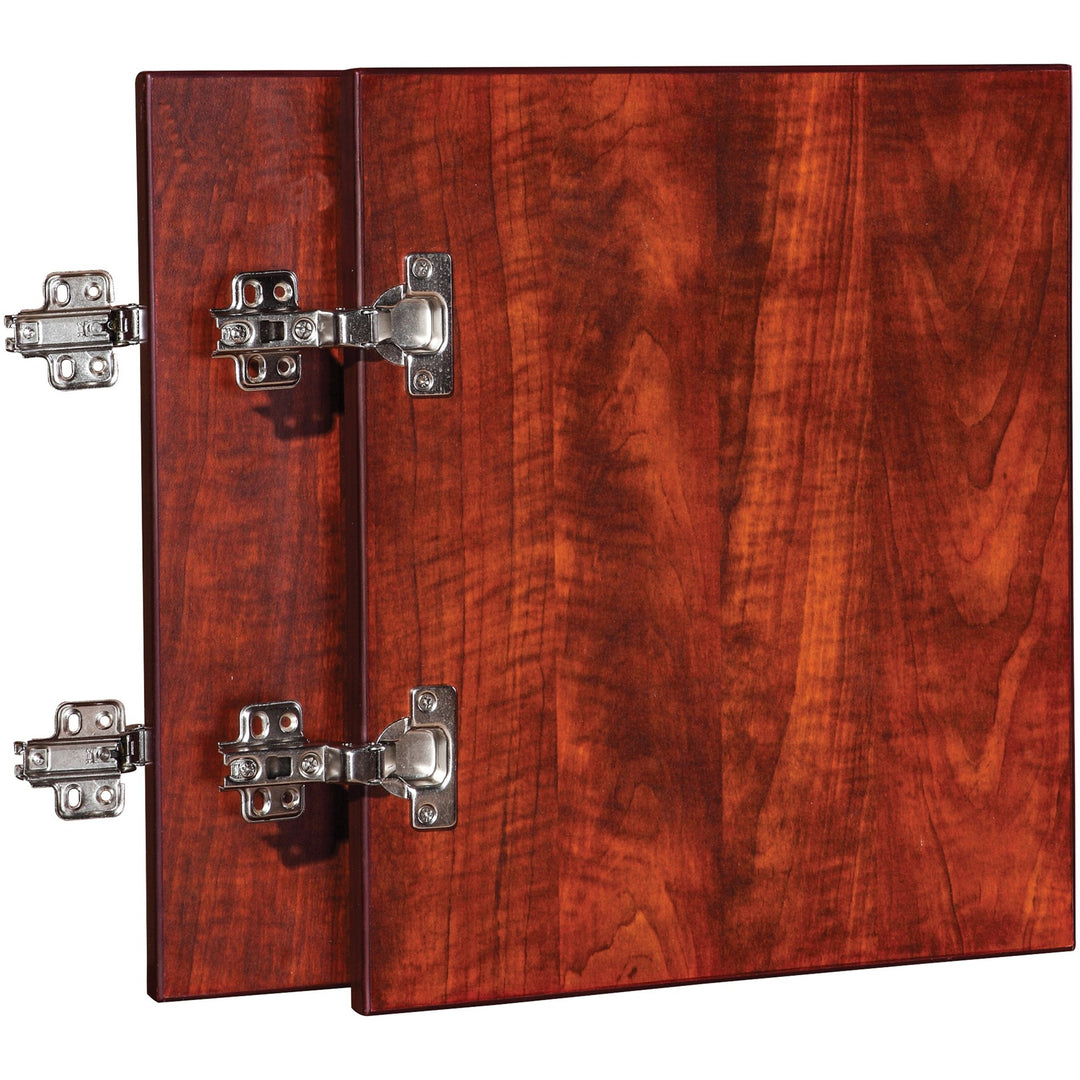 Image of Lorell 59575 Essentials Series Wall-Mount Hutch Door Kit, 0.7" H x 16.6" W x 16" D x 0.7" Thickness, Finish: Cherry, 1 Each