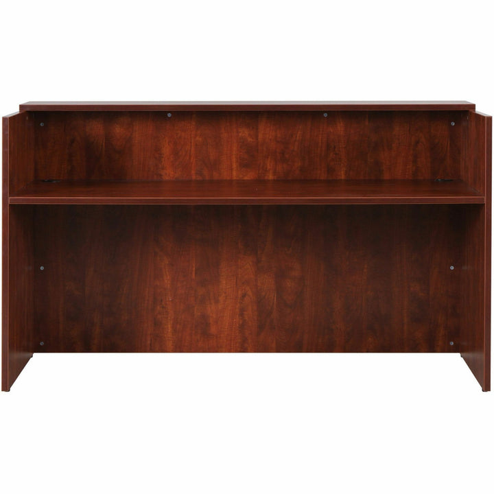 Image of Lorell Reception Desk, 35-2/5"x71"x42-1/2", Cherry