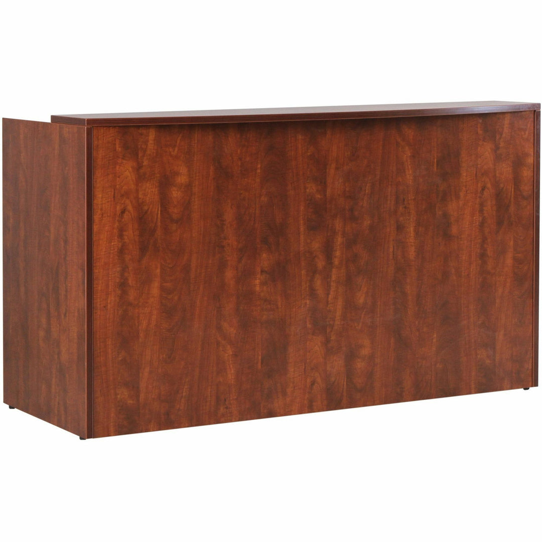 Image of Lorell Reception Desk, 35-2/5"x71"x42-1/2", Cherry