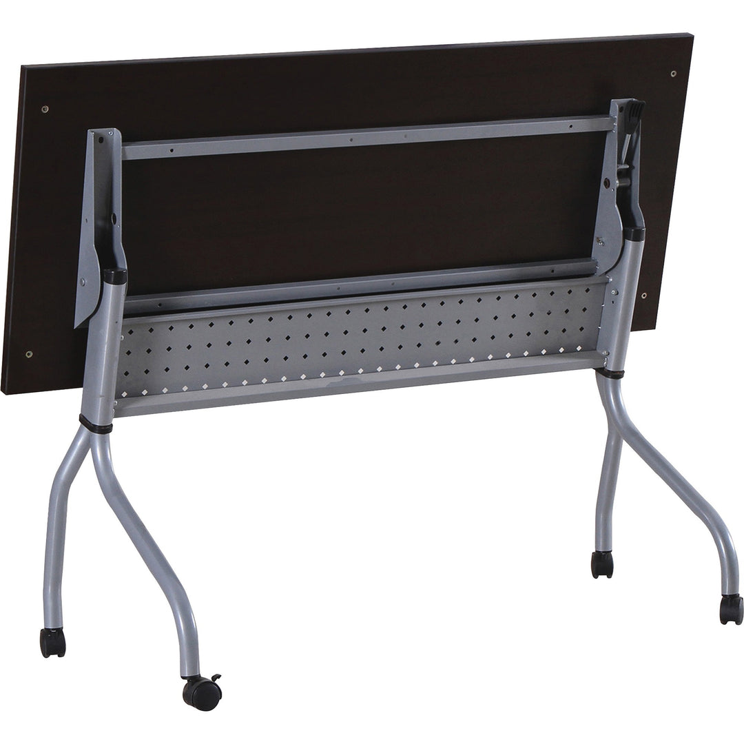 Image of Lorell Training Table, 48"x23-1/2"x29-1/2", Espresso/Silver