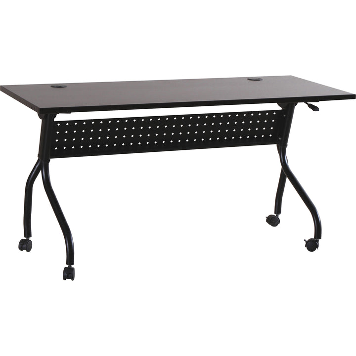 Image of Lorell Training Table, 60"x23-1/2"x29-1/2", Espresso/Black