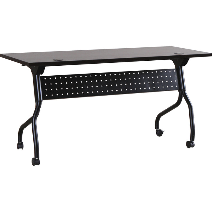 Image of Lorell Training Table, 60"x23-1/2"x29-1/2", Espresso/Black