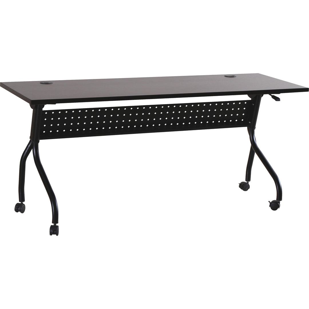 Image of Lorell Training Table, 72"x23-1/2"x29-1/2", Espresso/Black