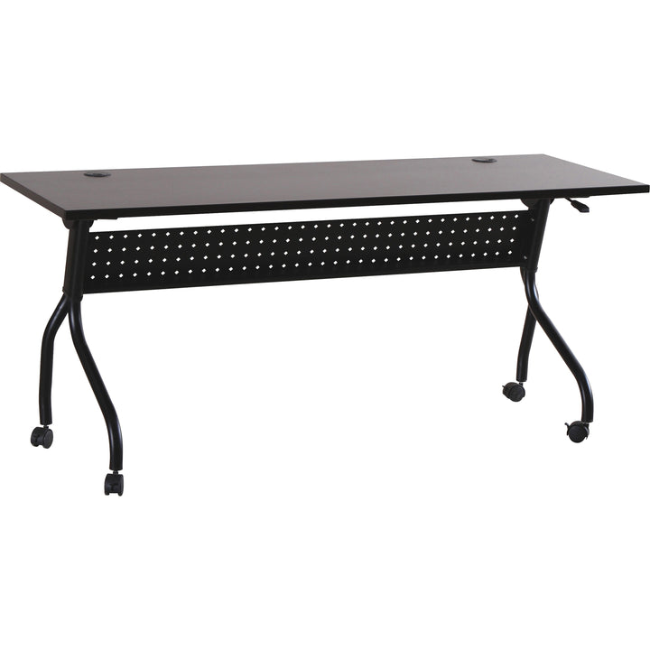 Image of Lorell Training Table, 72"x23-1/2"x29-1/2", Espresso/Black