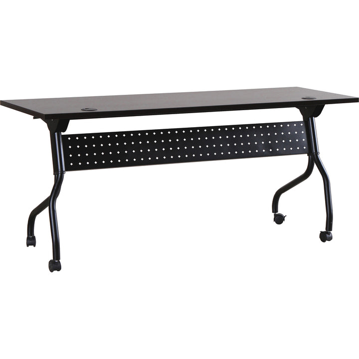 Image of Lorell Training Table, 72"x23-1/2"x29-1/2", Espresso/Black