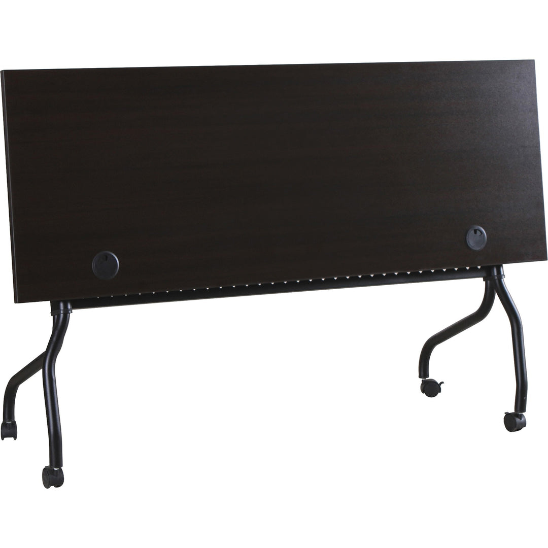 Image of Lorell Training Table, 72"x23-1/2"x29-1/2", Espresso/Black