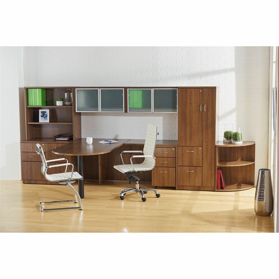 Image of Lorell Bookcase, Stack-on, 36"x15"x36", Walnut
