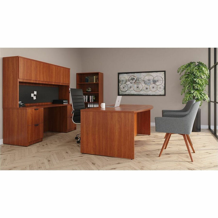 Image of Lorell Hutch Doors, 72"x15"x36", Walnut