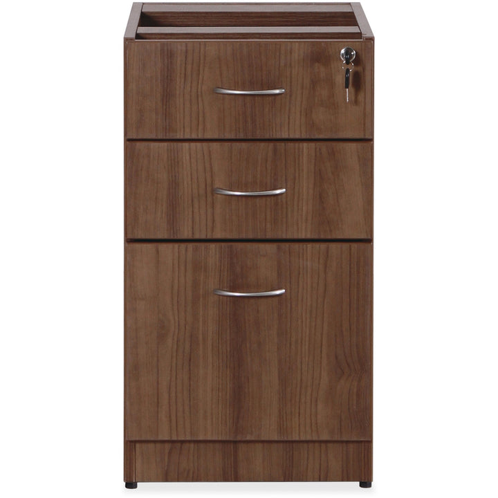 Image of Lorell Under D 2-DRW Ped, 16"x22"x28-1/4", Walnut
