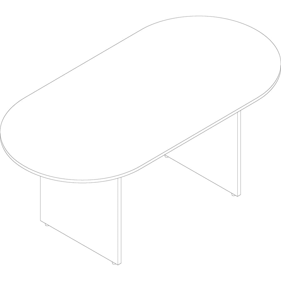 Image of Lorell 69988 Essentials Oval Conference Table
