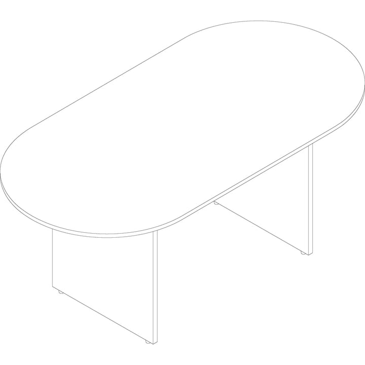 Image of Lorell 69988 Essentials Oval Conference Table