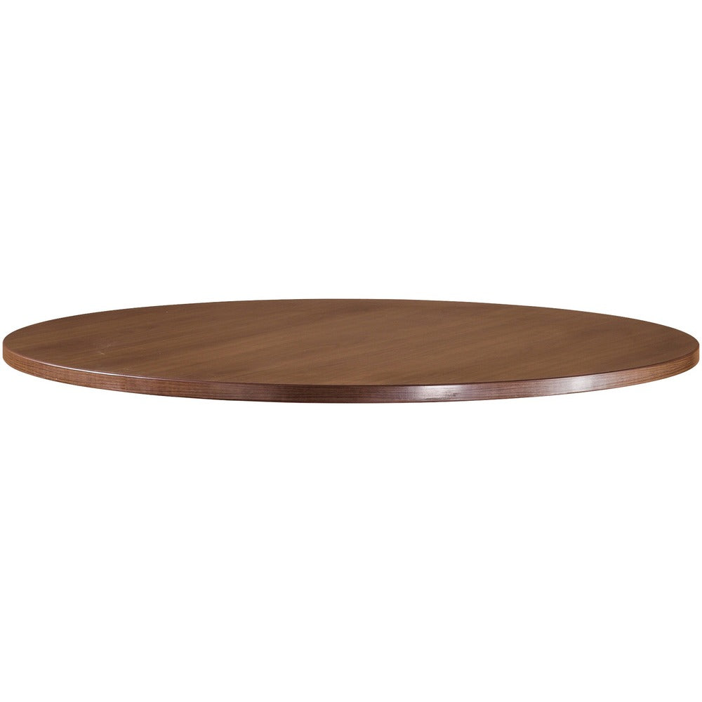 Image of Lorell Conference Tabletop, Box 1/2, Round, 48", Walnut