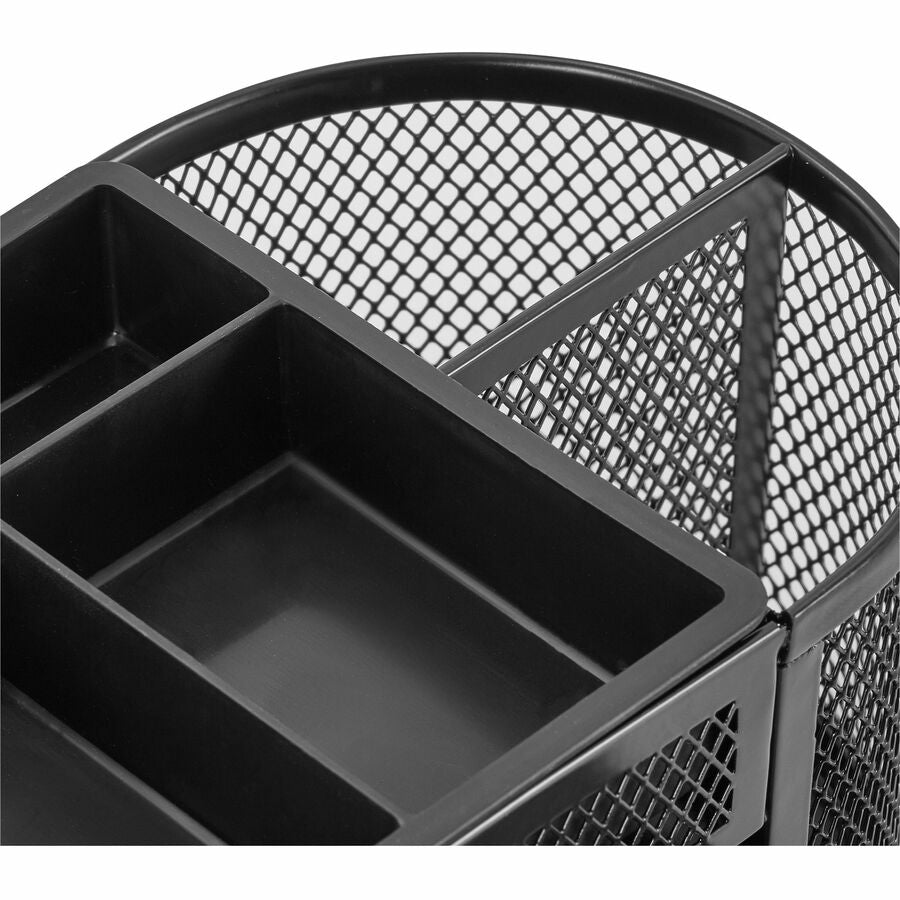 Image of Lorell Mesh Organizer, Steel, 4-5/8"x9-5/8"x4", Black