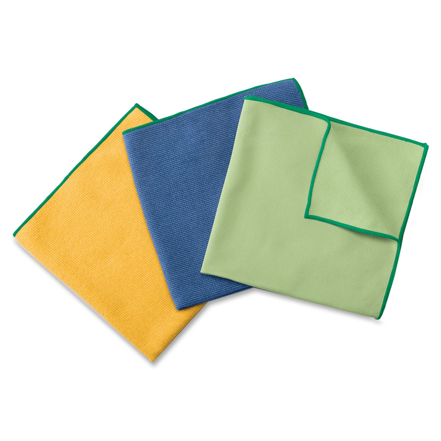 Image of Kimberly-Clark Professional Microfiber Cloths,Glass,15-3/4"x15-3/4",6/PK,4PK/CT,GN