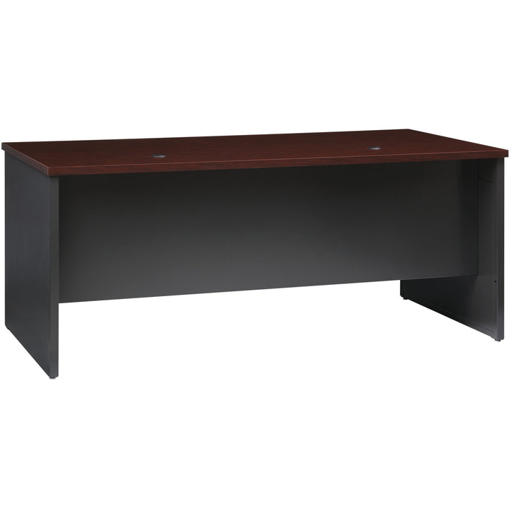 Image of Lorell Double Pedestal Desk, 36"x72", CH/MH