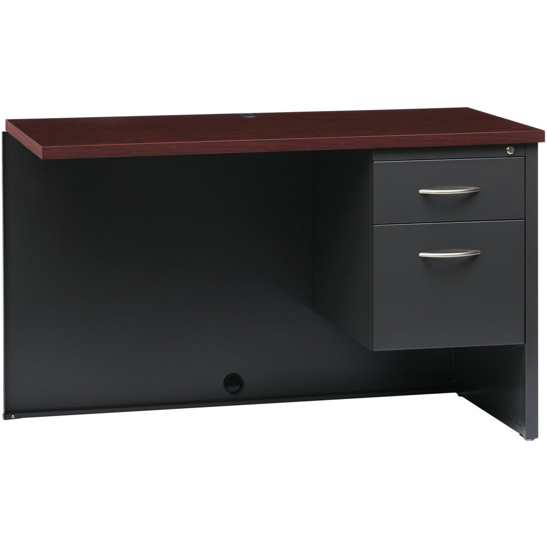 Image of Lorell Right Return Desk, 24"x48", CH/MH