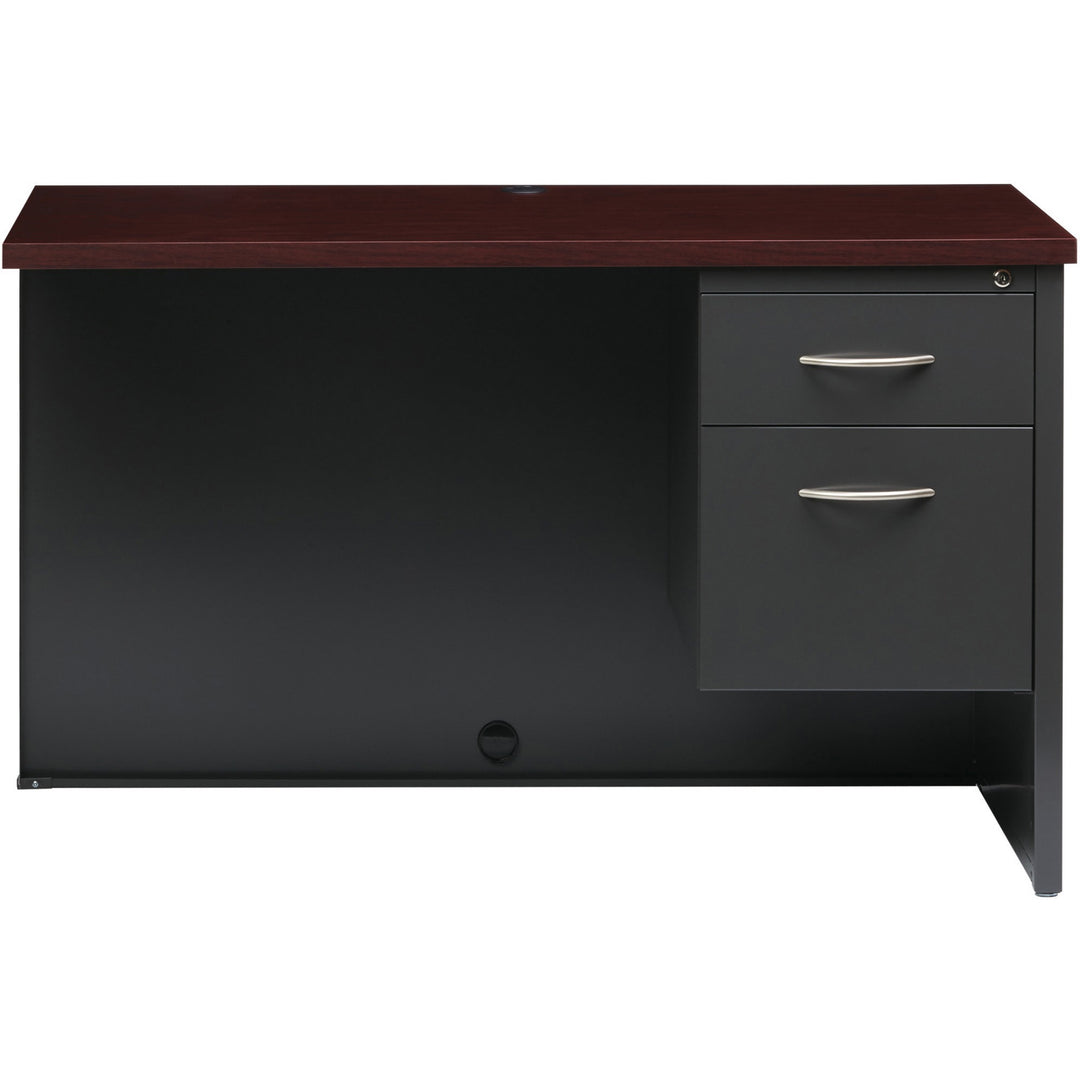 Image of Lorell Right Return Desk, 24"x48", CH/MH