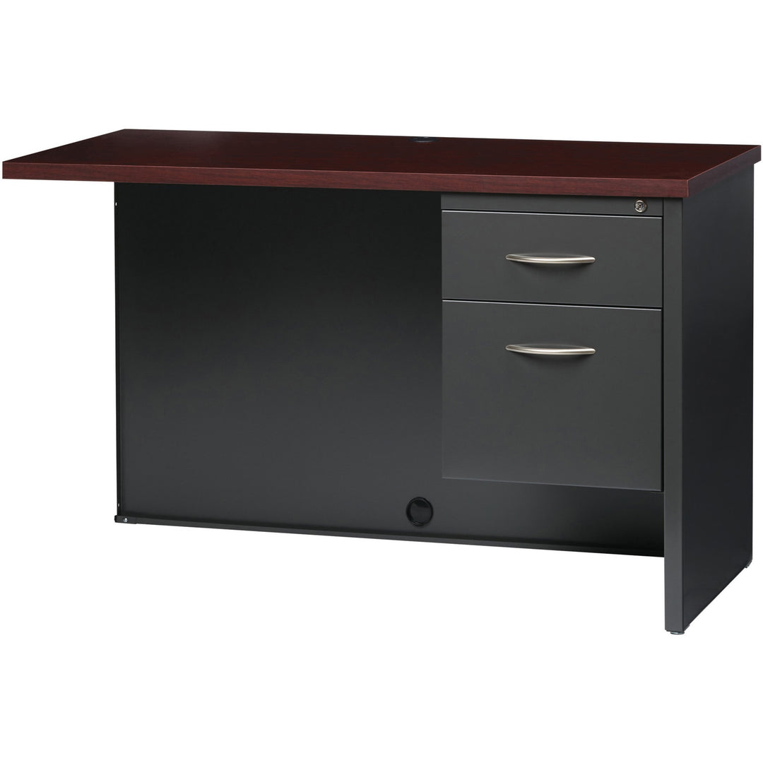 Image of Lorell Right Return Desk, 24"x48", CH/MH
