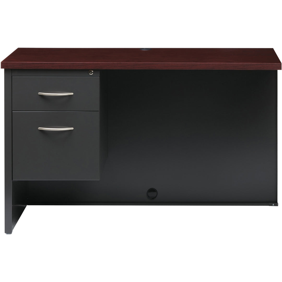 Image of Lorell Left Return Desk, 24"x48", CH/MH