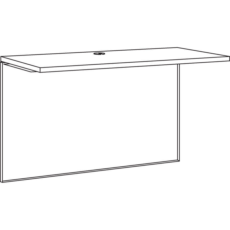 Image of Lorell Bridge Desk, 24"x48", CH/MH