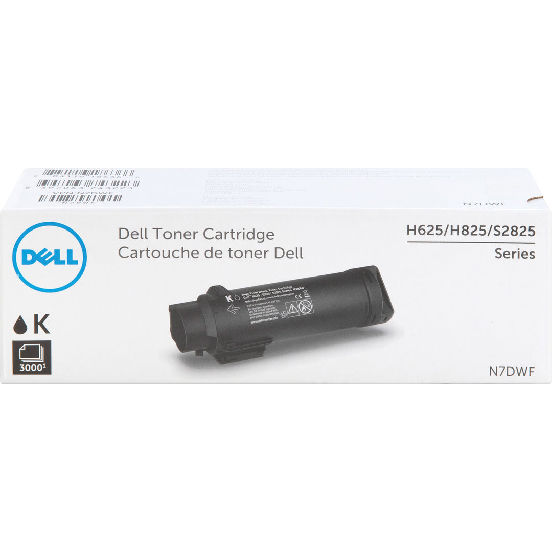 Image of Dell® Toner Cartridge, H625/H825, 3000 Yield, BK