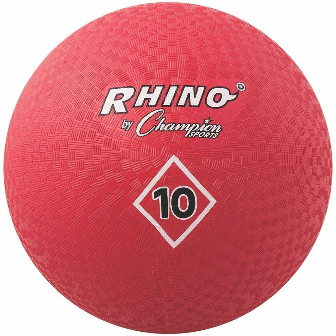 Image of Champion Sports Playground Ball, 10" Diameter, Red