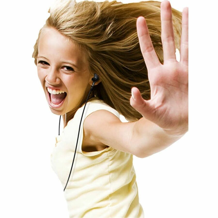 Image of Maxell® Jelleez Earbuds, 4 ft Cord, Black