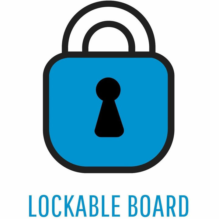 Image of MasterVision® Slim-Line Enclosed Fabric Bulletin Board with One Door, 28" x 38", Gray Surface, Satin Aluminum Frame