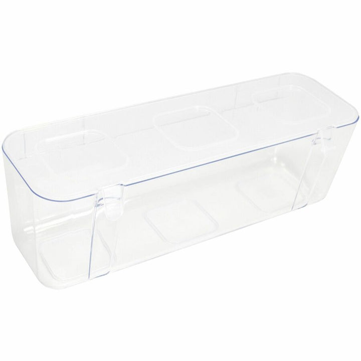 Image of deflecto® Stackable Caddy Organizer with S, M and L Containers, Plastic, 10.5 x 14 x 6.5, White Caddy/Clear Containers