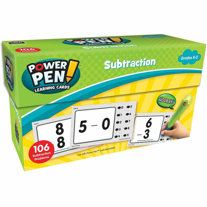 Image of Teacher Created Resources Cards, Subtraction, 5-1/4"Wx2-1/4"Lx8-3/5"H, MI