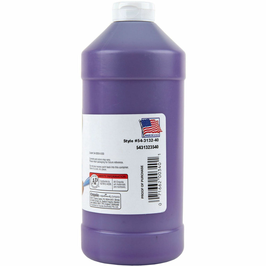 Image of Crayola® Washable Tempera Paint, 32oz, Violet