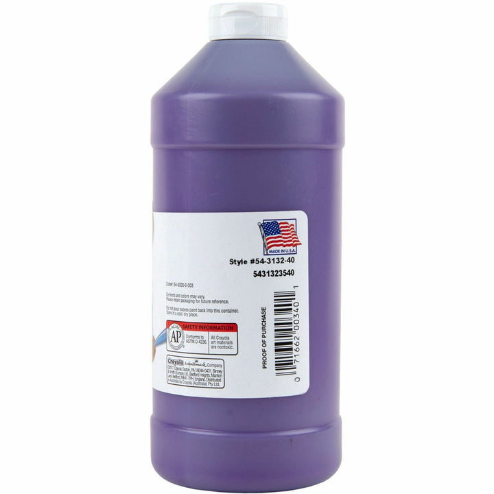 Image of Crayola® Washable Tempera Paint, 32oz, Violet