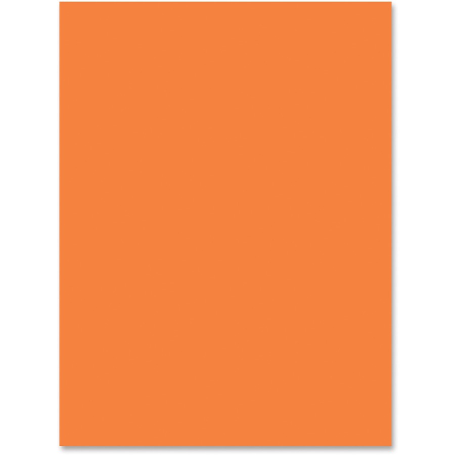 Image of Pacon® Construction Paper, 76 lb, 9"x12", 50/PK, Elec Orange