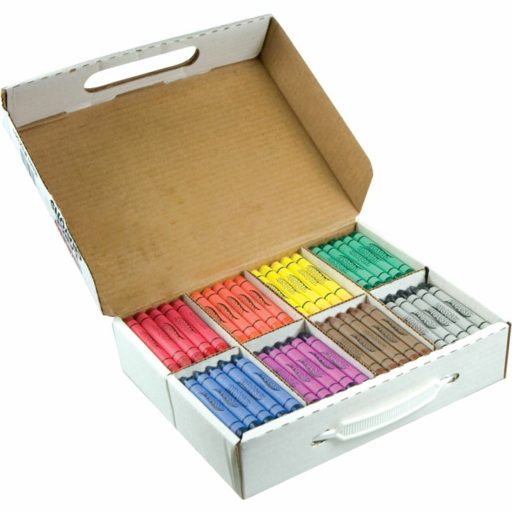 Image of Dixon® Crayons Masterpack, Large, 200/BX, Ast