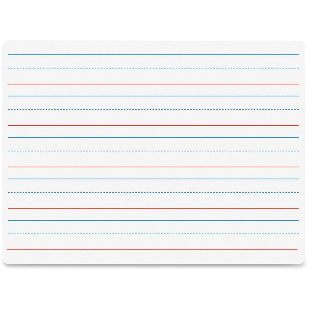 Image of Flipside Dry-Erase Board, Ruled, 9"x12", Red/Blue