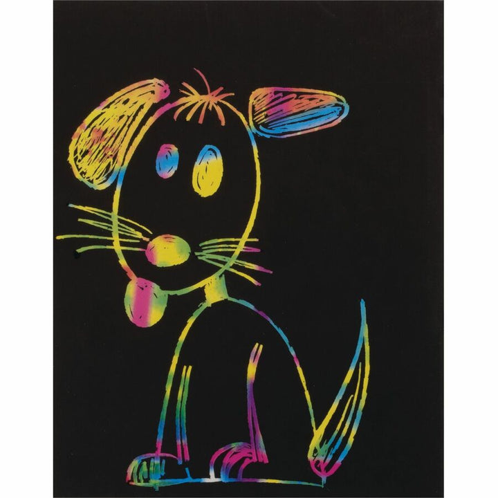 Image of Pacon® Art Paper, w/Etching Stick, 8-1/2"x11", 30/PK, AST