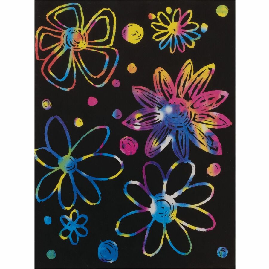 Image of Pacon® Art Paper, w/Etching Stick, 8-1/2"x11", 30/PK, AST