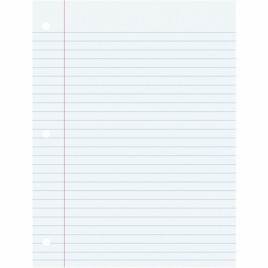 Image of Pacon® Filler Paper, 8"x10-1/2", 3/8" Rld, 200 Shts/PK, White