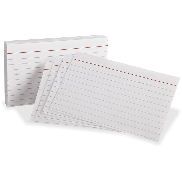 Image of Oxford Index Cards, Ruled Front, 3"x5", 300/PK, White