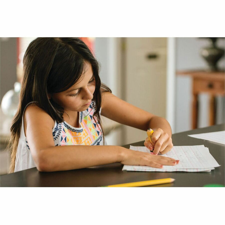 Image of Dixon® Eraser, Pencil-Shaped, 36/BX, Yellow Barrel/Pink Top