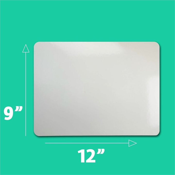 Image of Flipside 10025 Magnetic Dry Erase Board, 9" (0.8 ft) Width x 12" (1 ft) Height, White Surface, Rectangle, Magnetic, 1 Each