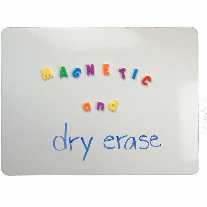 Image of Flipside 10025 Magnetic Dry Erase Board, 9" (0.8 ft) Width x 12" (1 ft) Height, White Surface, Rectangle, Magnetic, 1 Each