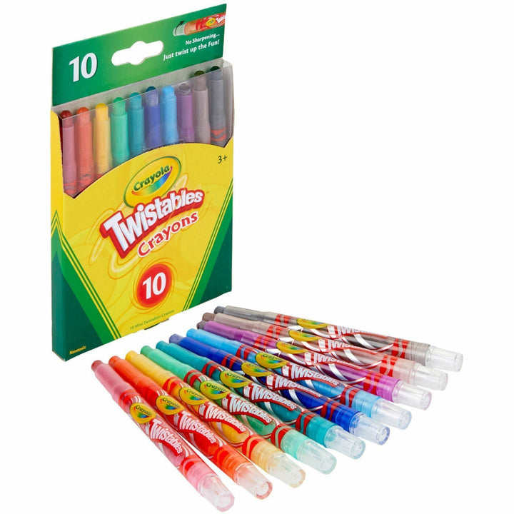 Image of Crayola® Crayons, Mini, Twistables, 10/ST, AST