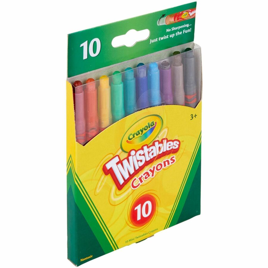 Image of Crayola® Crayons, Mini, Twistables, 10/ST, AST